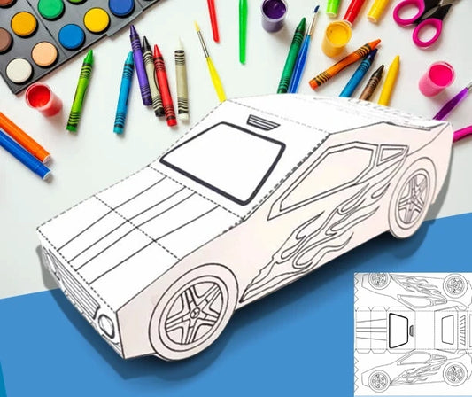 Tesla Cyber Car - Let Your Child Build Their Own Car! A Fun and Creative Craft Kit to Spark Imagination – Perfect for Quality Time Together